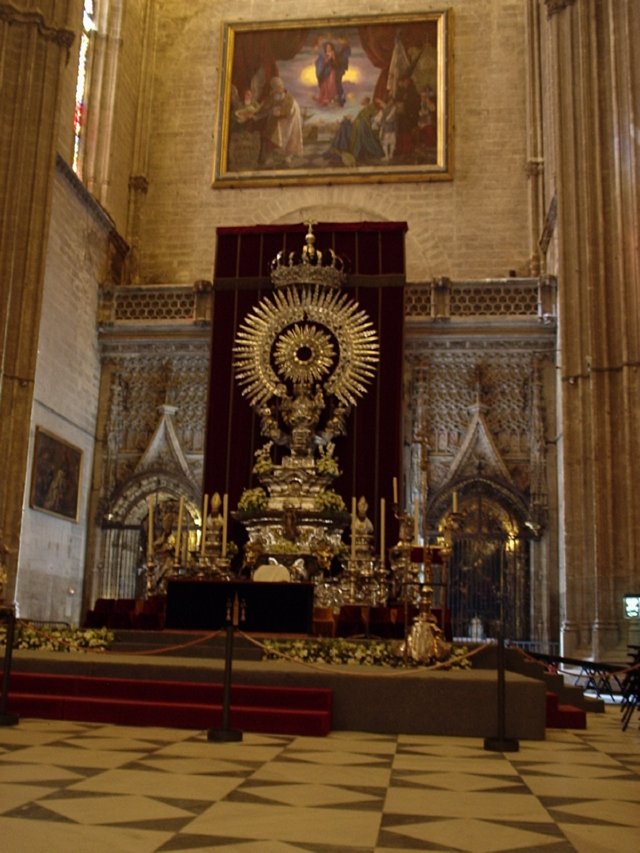 P5200274 Altar de Plata del Jueves Santos  - Catedral de Sevillla - Sevilla